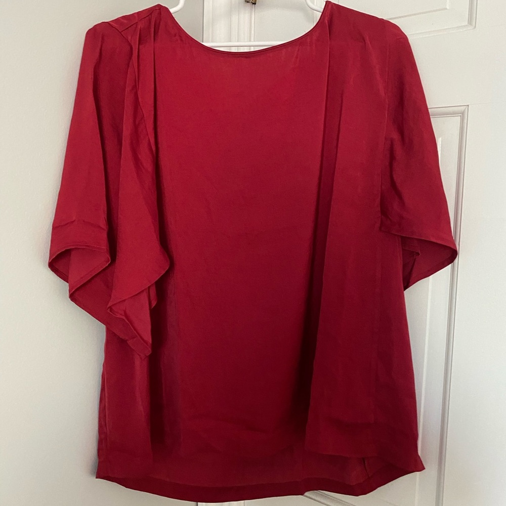 Woman’s pullover top: Deep cherry